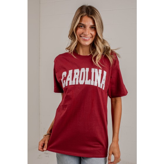 Burgundy Carolina Graphic Tee