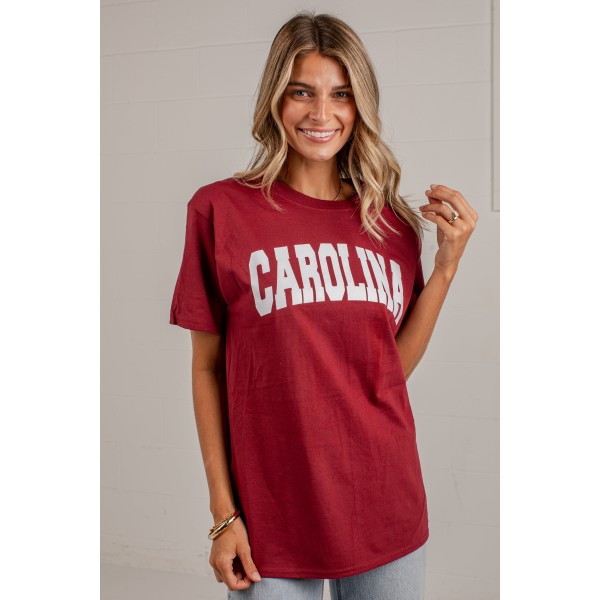 Burgundy Carolina Graphic Tee