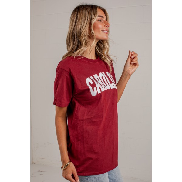 Burgundy Carolina Graphic Tee