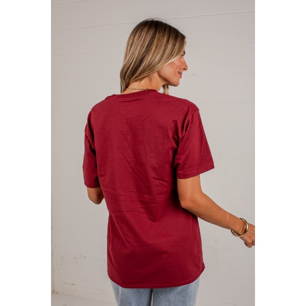 Burgundy Carolina Graphic Tee