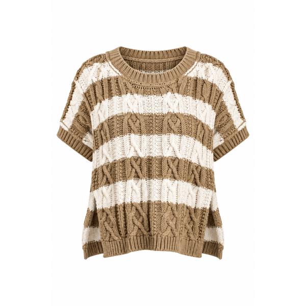 Olive You More Striped Sweater