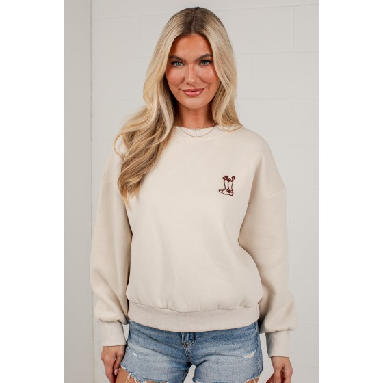 Saddle Up Cream Graphic Sweatshirt