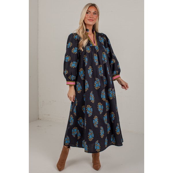 Current Chapter Black Floral Maxi Dress