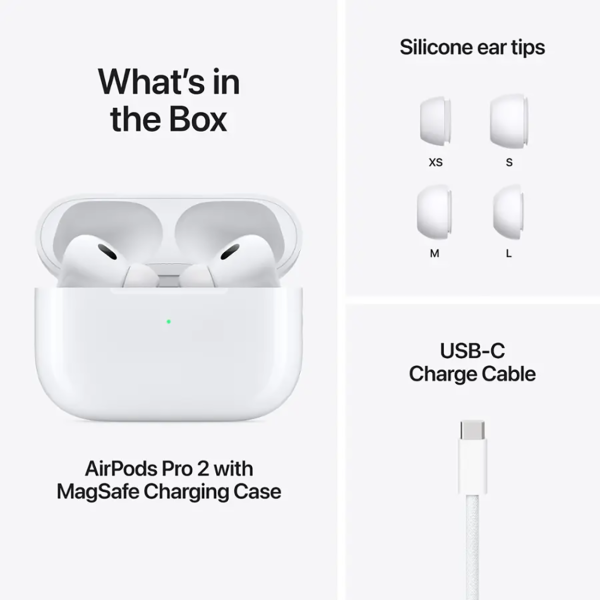 Apple Airpods Pro 2 Wireless Active Noise Cancelling Earbuds - USB-C MTJV3LL/A