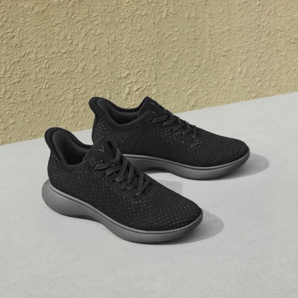 Unisex Sneaker Sliders (Urban) - Wool - Black