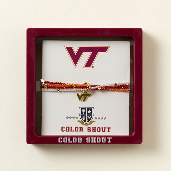 College Logo Beaded Bracelet