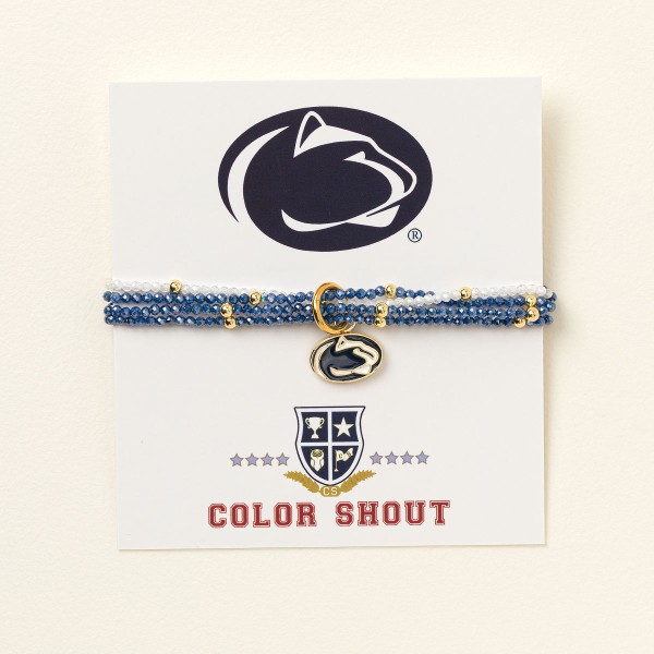 College Logo Beaded Bracelet