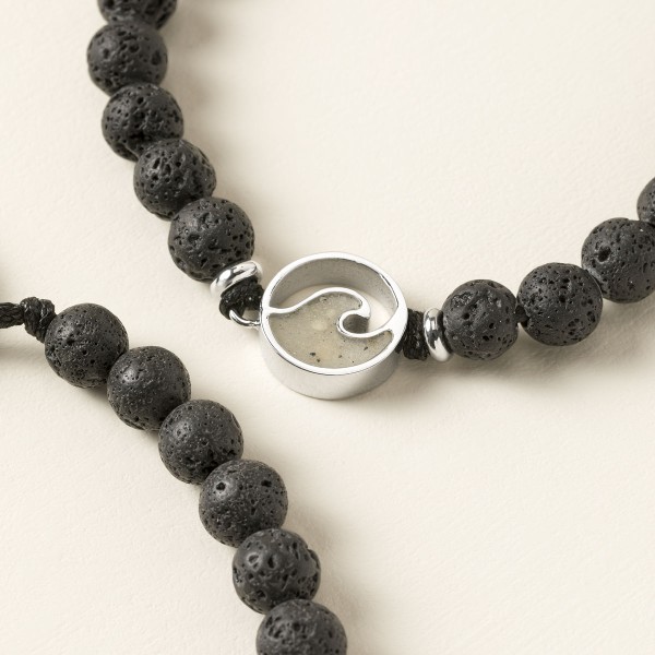 Custom Sand Lava Bead Bracelet