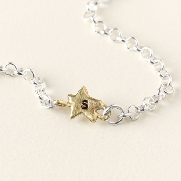 Personalized Star Initial Bracelet