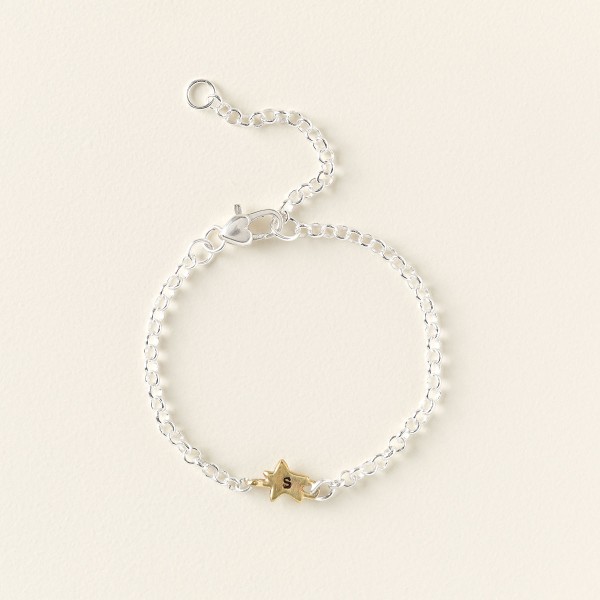 Personalized Star Initial Bracelet