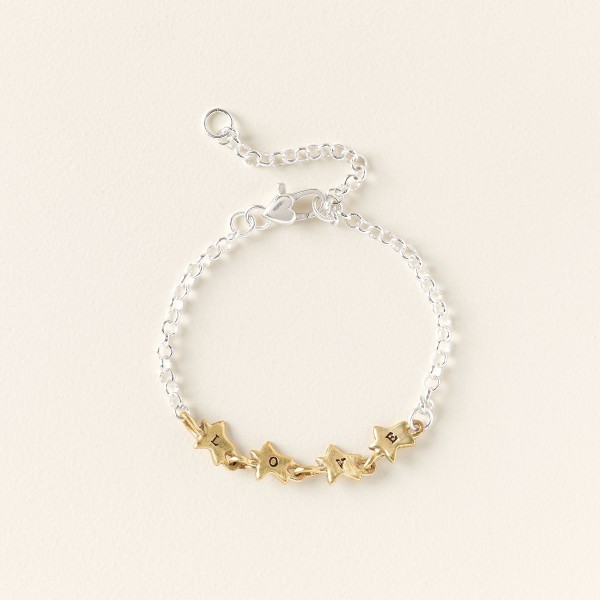 Personalized Star Initial Bracelet