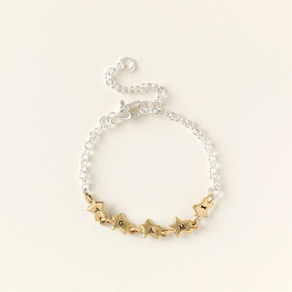 Personalized Star Initial Bracelet