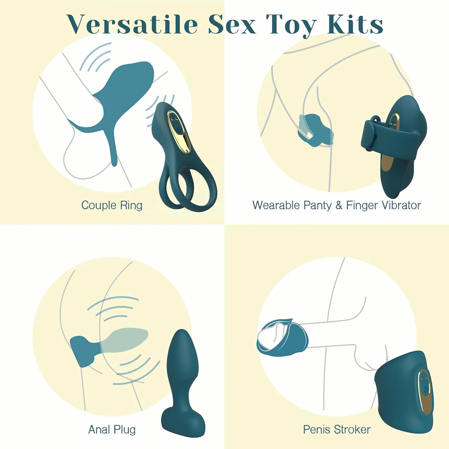 Maxikit Couple Vibrator Kit